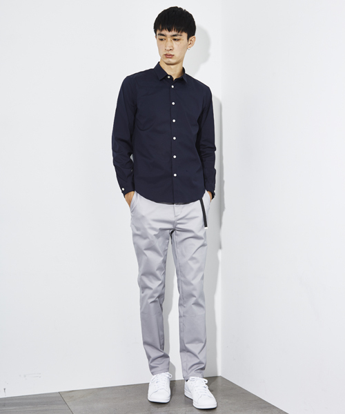 STUDIOUS（ステュディオス）の「スーパーストレッチテーパードカラーチノ（チノパンツ・メンズ・グレー/ブルー/ベージュ/ブラック・1/3/2）」の7枚目の写真