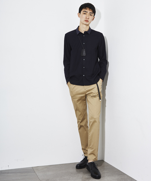 STUDIOUS（ステュディオス）の「スーパーストレッチテーパードカラーチノ（チノパンツ・メンズ・グレー/ブルー/ベージュ/ブラック・1/3/2）」の22枚目の写真