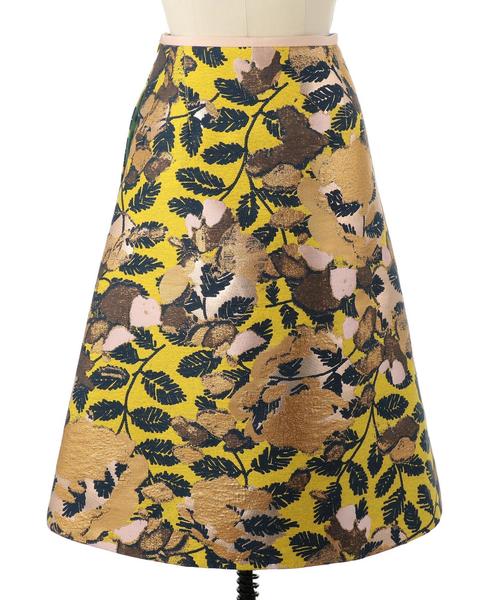 Drawer（ドゥロワー）の「Drawer フラワージャカード スカート  