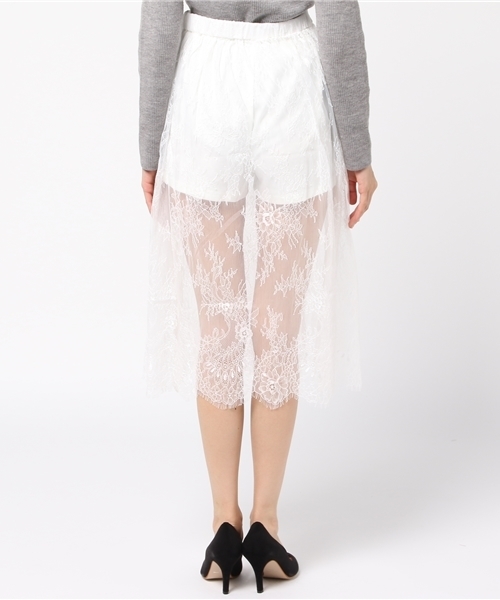 WEGO(ウィゴー)の「WEGO/2WAYシアーレースギャザースカート(スカート・レディース・ピンク/ホワイト/イエロー/ブラック/サックスブルー・FREE)」の20枚目の写真