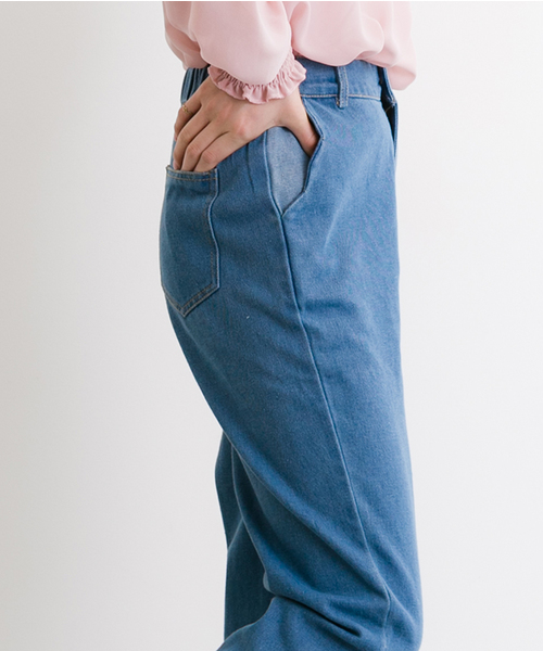 MERLOT（メルロー）の「スカラップ配色ポッケデニムパンツ2216（デニムパンツ・レディース・ネイビー/ライトブルー・SS）」の15枚目の写真