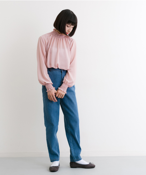 MERLOT（メルロー）の「スカラップ配色ポッケデニムパンツ2216（デニムパンツ・レディース・ネイビー/ライトブルー・SS）」の9枚目の写真