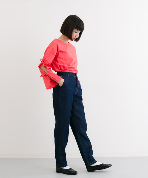 MERLOT（メルロー）の「スカラップ配色ポッケデニムパンツ2216（デニムパンツ・レディース・ネイビー/ライトブルー・SS）」の19枚目の写真