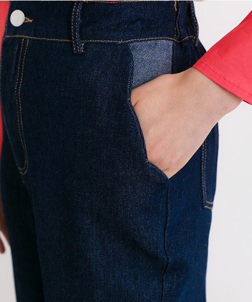 MERLOT（メルロー）の「スカラップ配色ポッケデニムパンツ2216（デニムパンツ・レディース・ネイビー/ライトブルー・SS）」の20枚目の写真