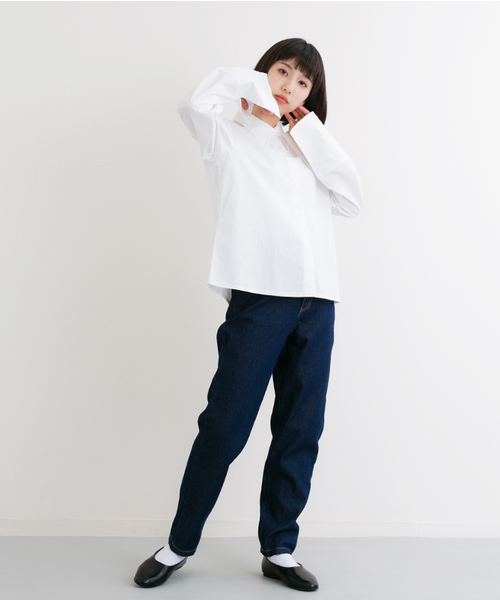 MERLOT（メルロー）の「スカラップ配色ポッケデニムパンツ2216（デニムパンツ・レディース・ネイビー/ライトブルー・SS）」の11枚目の写真