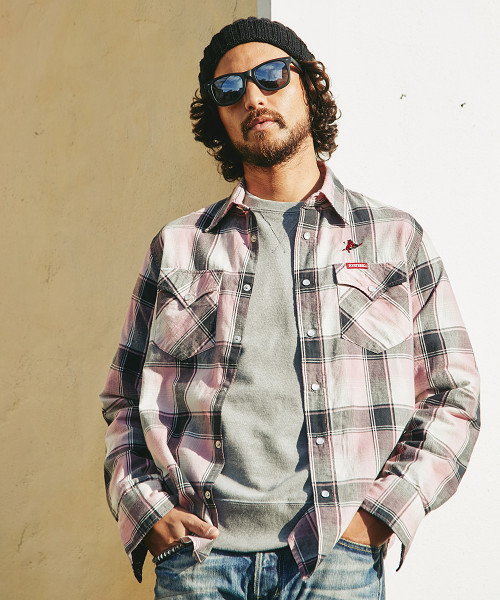 HYSTERIC GLAMOUR(ヒステリックグラマー)の「長袖ウエスタンSH(シャツ/ブラウス・メンズ・ピンク系その他/グリーン系その他/ブルー系その他・SMALL/MEDIUM/LARGE)」の3枚目の写真