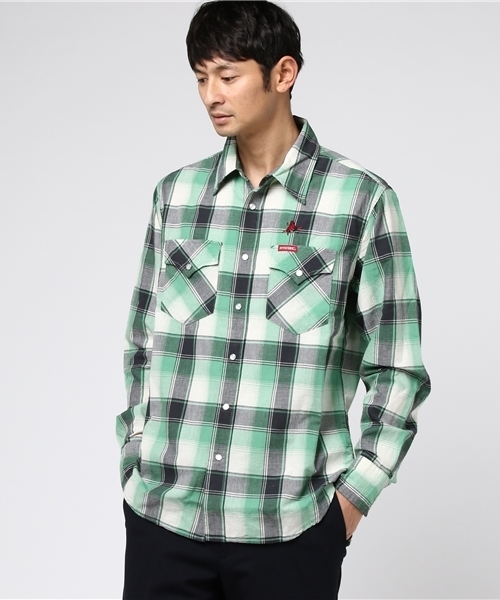 HYSTERIC GLAMOUR(ヒステリックグラマー)の「長袖ウエスタンSH(シャツ/ブラウス・メンズ・ピンク系その他/グリーン系その他/ブルー系その他・SMALL/MEDIUM/LARGE)」の15枚目の写真