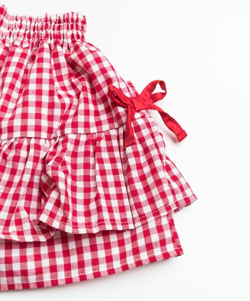 algy（アルジー）の「ギンガムチェックぺプラムキュロット（その他パンツ・キッズ・レッド/ネイビー/ブラック・SMALL/XX-SMALL/MEDIUM/X-SMALL）」の11枚目の写真