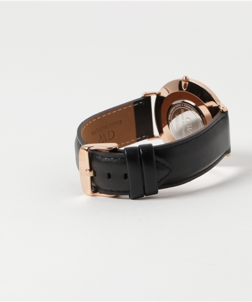 Daniel Wellington（ダニエルウェリントン）の「Daniel Wellington / ダニエル・ウェリントン Classic Sheffield  クォーツ レザーバンド DW00100007(0107DW)（アナログ腕時計・メンズ・ブラック×ゴールド・FREE）」の2枚目の写真