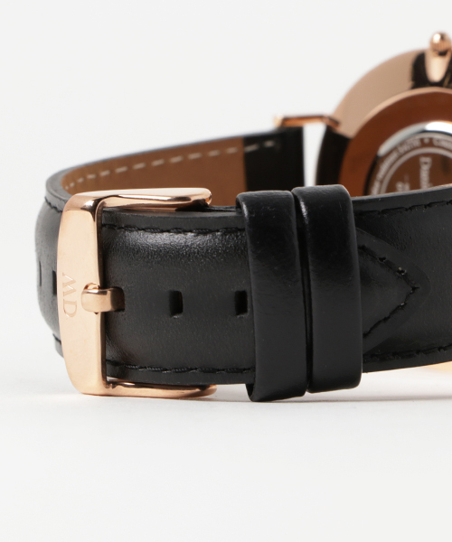 Daniel Wellington（ダニエルウェリントン）の「Daniel Wellington / ダニエル・ウェリントン Classic Sheffield  クォーツ レザーバンド DW00100007(0107DW)（アナログ腕時計・メンズ・ブラック×ゴールド・FREE）」の5枚目の写真