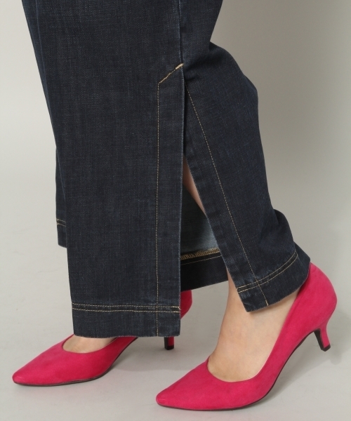 BLISS POINT(ブリスポイント)の「【Sサイズ展開】スソスリットデニムパンツ / 764548(デニムパンツ・レディース・ブラック/ネイビー・SMALL/LARGE/MEDIUM)」の19枚目の写真