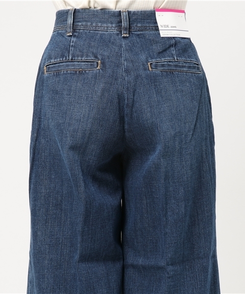 BLISS POINT(ブリスポイント)の「【Sサイズ展開】スソスリットデニムパンツ / 764548(デニムパンツ・レディース・ブラック/ネイビー・SMALL/LARGE/MEDIUM)」の7枚目の写真