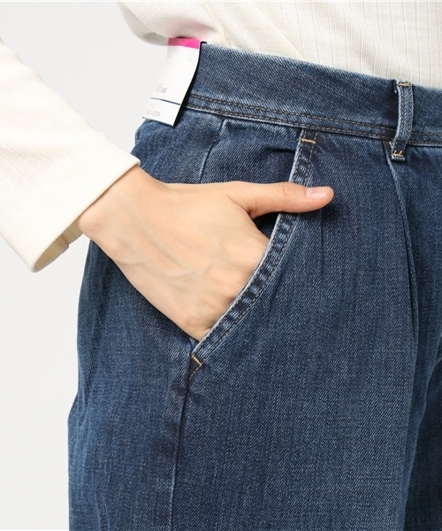 BLISS POINT(ブリスポイント)の「【Sサイズ展開】スソスリットデニムパンツ / 764548(デニムパンツ・レディース・ブラック/ネイビー・SMALL/LARGE/MEDIUM)」の8枚目の写真