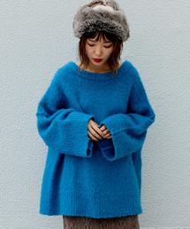 Another Edition | ボートネックビッグニットプルオーバー(ニット/セーター)