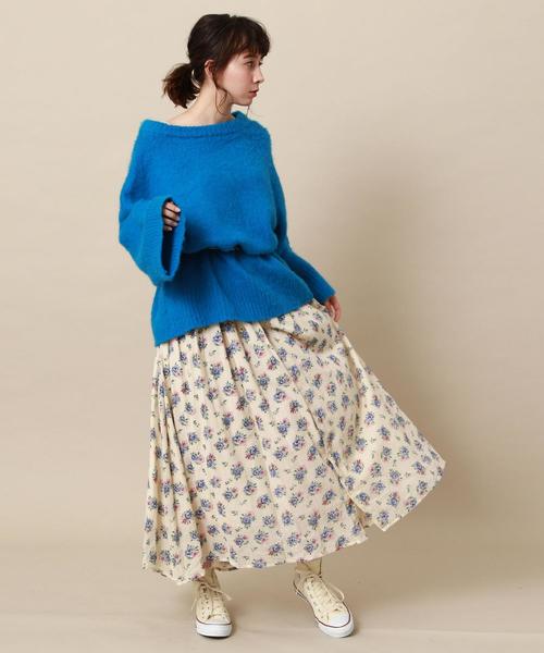 Another Edition(アナザーエディション)の「ボートネックビッグニットプルオーバー ◆(ニット/セーター・レディース・ナチュラル/コバルトブルー/ピンク・FREE)」の19枚目の写真