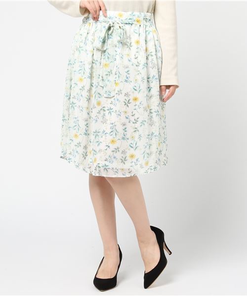 GeeRA（ジーラ）の「選べる！花柄シフォンブラウス＆スカート（シャツ/ブラウス・レディース・ホワイト/オフホワイト/ホワイト系その他・LARGE/MEDIUM）」の14枚目の写真