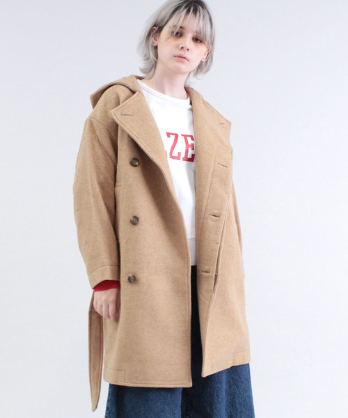 Rna アールエヌエー の C0643 フーディーガウンコート その他アウター Wear