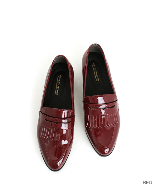 RANDA（ランダ）の「ストレスフリー/キルティタンローファー（ローファー・レディース・レッド/ブラック/ネイビー/クリーム・L/LL/M/S/SS）」の4枚目の写真