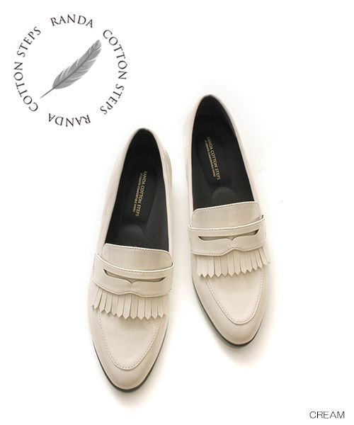 RANDA（ランダ）の「ストレスフリー/キルティタンローファー（ローファー・レディース・レッド/ブラック/ネイビー/クリーム・L/LL/M/S/SS）」の3枚目の写真