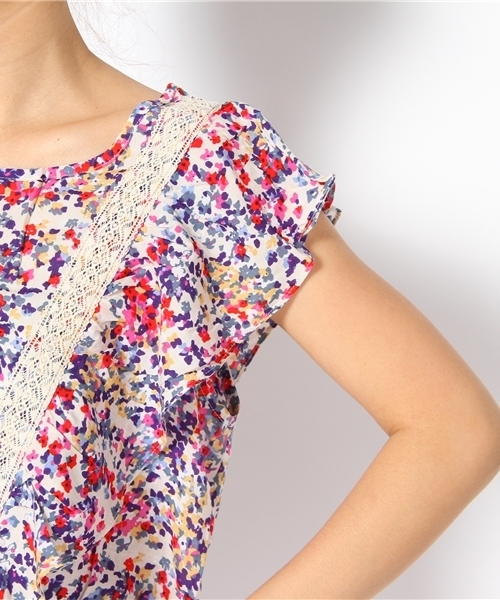 Another Edition（アナザーエディション）の「KIIRAコバナ V LACE OP（ワンピース・レディース・ホワイト/コバルトブルー・フリー）」の7枚目の写真