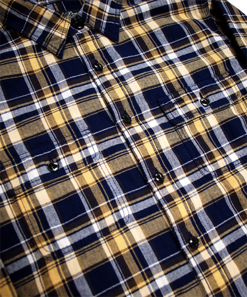 BEAMS（ビームス）の「□【新品番で販売】BEAMS / “SKINNY” チェックWORKシャツ（シャツ/ブラウス・メンズ・グレー/マスタード・SMALL/MEDIUM/LARGE）」の8枚目の写真