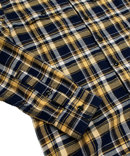 BEAMS（ビームス）の「□【新品番で販売】BEAMS / “SKINNY” チェックWORKシャツ（シャツ/ブラウス・メンズ・グレー/マスタード・SMALL/MEDIUM/LARGE）」の9枚目の写真