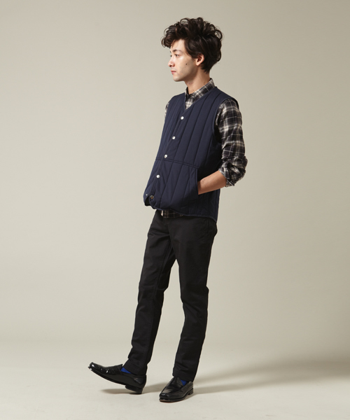 BEAMS（ビームス）の「□【新品番で販売】BEAMS / “SKINNY” チェックWORKシャツ（シャツ/ブラウス・メンズ・グレー/マスタード・SMALL/MEDIUM/LARGE）」の4枚目の写真