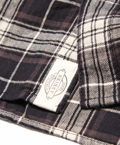 BEAMS（ビームス）の「□【新品番で販売】BEAMS / “SKINNY” チェックWORKシャツ（シャツ/ブラウス・メンズ・グレー/マスタード・SMALL/MEDIUM/LARGE）」の5枚目の写真