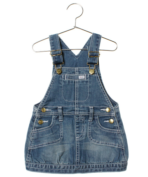 NANO universe（ナノユニバース）の「Lee（リー）/デニムサロペットスカート（デニムスカート・キッズ・その他1/ブルー・90/100/110/80/120/130）」の2枚目の写真