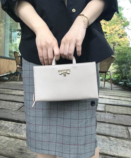 ROOTOTE(ルートート)の「ルートート/LT.キャレット-A(財布)」|ベージュ