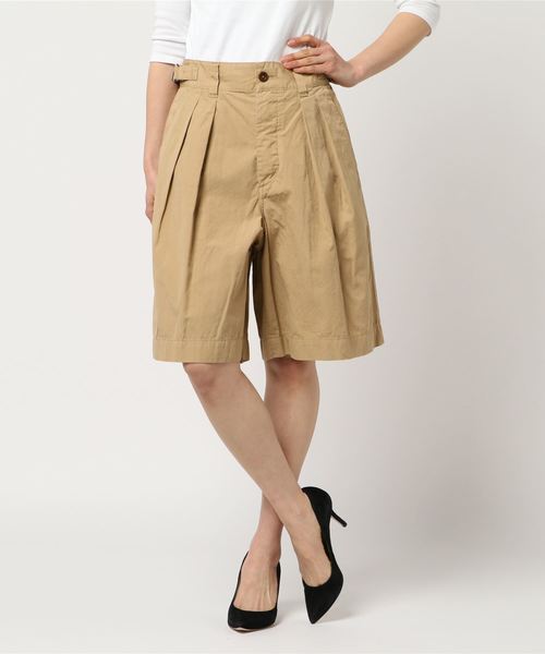 MHL.（エムエイチエル）の「COTTON LINEN TOUGH POPLIN（その他パンツ・レディース・ブラック/ベージュ・2/1/3）」の2枚目の写真