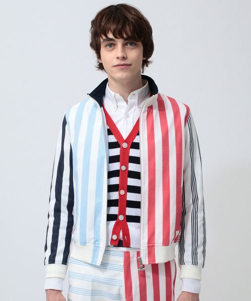 koe×THOM BROWNE（コエトムブラウン）の「[koe×THOM BROWNE]MENS TRACK JACKET（ブルゾン・メンズ・マルチ/ストライプ・LARGE/MEDIUM/SMALL）」の18枚目の写真