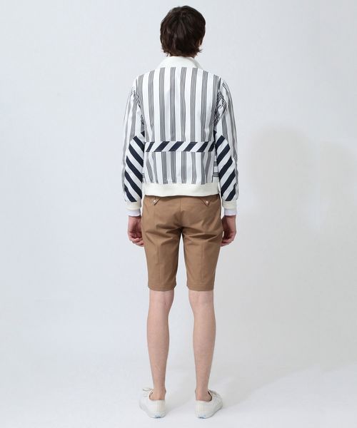 koe×THOM BROWNE（コエトムブラウン）の「[koe×THOM BROWNE]MENS TRACK JACKET（ブルゾン・メンズ・マルチ/ストライプ・LARGE/MEDIUM/SMALL）」の4枚目の写真