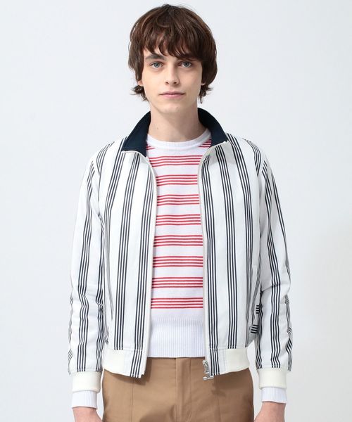 koe×THOM BROWNE（コエトムブラウン）の「[koe×THOM BROWNE]MENS TRACK JACKET（ブルゾン・メンズ・マルチ/ストライプ・LARGE/MEDIUM/SMALL）」の10枚目の写真