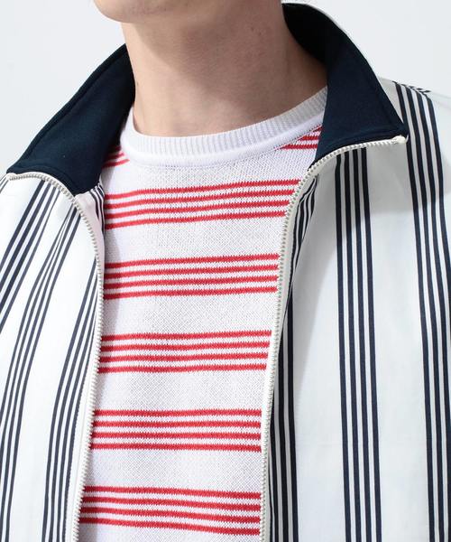 koe×THOM BROWNE（コエトムブラウン）の「[koe×THOM BROWNE]MENS TRACK JACKET（ブルゾン・メンズ・マルチ/ストライプ・LARGE/MEDIUM/SMALL）」の20枚目の写真