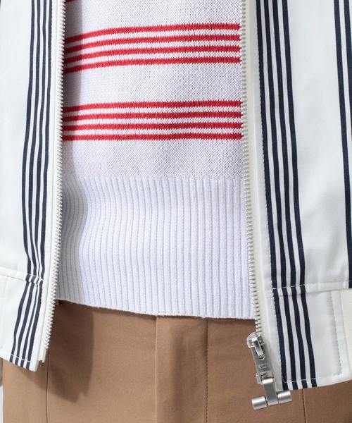 koe×THOM BROWNE（コエトムブラウン）の「[koe×THOM BROWNE]MENS TRACK JACKET（ブルゾン・メンズ・マルチ/ストライプ・LARGE/MEDIUM/SMALL）」の14枚目の写真