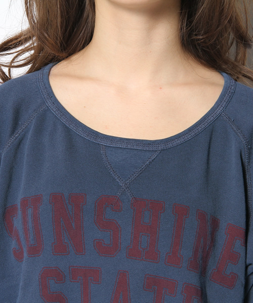 WEGO（ウィゴー）の「ロゴプリントスウェットプルオーバー（スウェット・レディース・ブラック/杢グレー/オートミール/ブルー/レッド・FREE）」の9枚目の写真