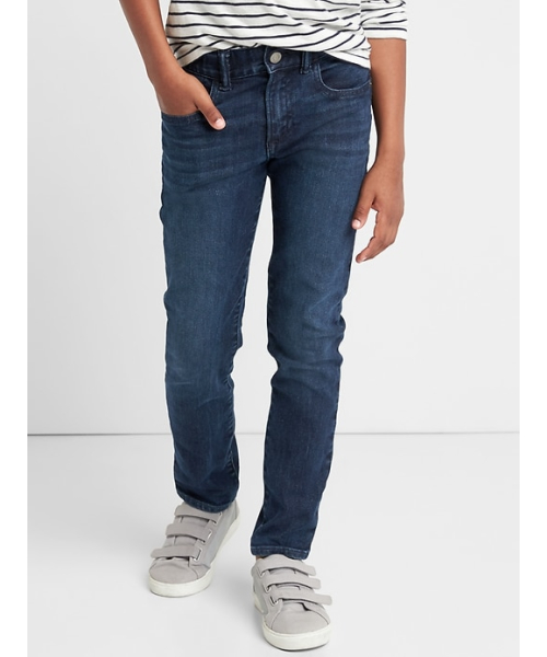 GAP（ギャップ）の「Gap スリムフィットジーンズ（インディストラクティブル）（デニムパンツ・キッズ・ダークインディゴブルー・160cm/140cm/130cm/170cm/150cm/155cm/120cm）」の4枚目の写真