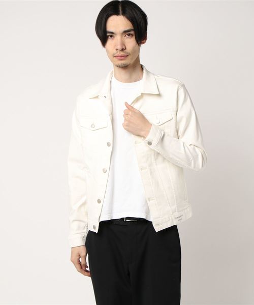 WEGO（ウィゴー）の「WEGO/ストレッチカラーデニムジャケット（デニムジャケット・メンズ・ブラック/ホワイト・LARGE/SMALL/MEDIUM/X-LARGE）」の8枚目の写真