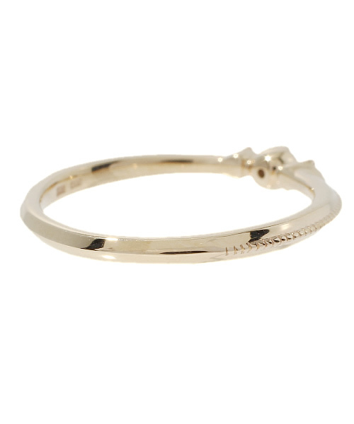 MANIERE de NOJESS（マニエール　ド　ノジェス）の「K10PGピンキーリング（70123111306）（リング・レディース・イエローゴールド・#1/#3/#5）」の2枚目の写真