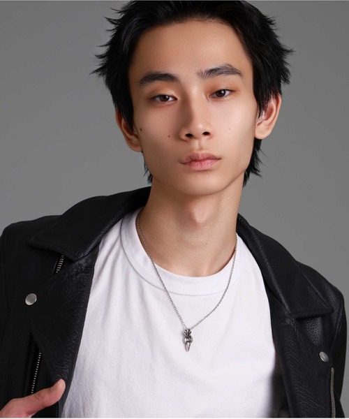 LION HEART（ライオンハート）の「“HOWL”ミディアムファングドネックレス/シルバー925【LION HEART / ライオンハート】（ネックレス・メンズ・シルバー/ブラック・50㎝/50cm）」の13枚目の写真