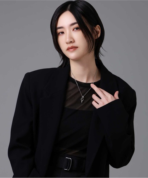 LION HEART（ライオンハート）の「“HOWL”ミディアムファングドネックレス/シルバー925【LION HEART / ライオンハート】（ネックレス・メンズ・シルバー/ブラック・50㎝/50cm）」の22枚目の写真