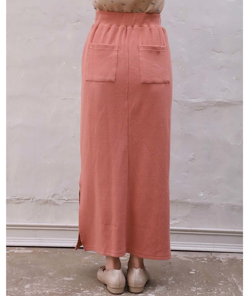 one after another NICE CLAUP（ワンアフターアナザーナイスクラップ）の「サーマルミディスカート（スカート・レディース・アイボリー/ベージュ/ミント/コーラルピンク・FREE）」の12枚目の写真