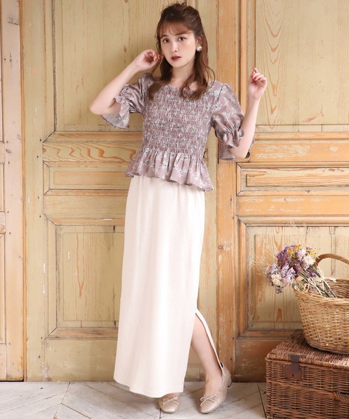 one after another NICE CLAUP（ワンアフターアナザーナイスクラップ）の「サーマルミディスカート（スカート・レディース・アイボリー/ベージュ/ミント/コーラルピンク・FREE）」の21枚目の写真