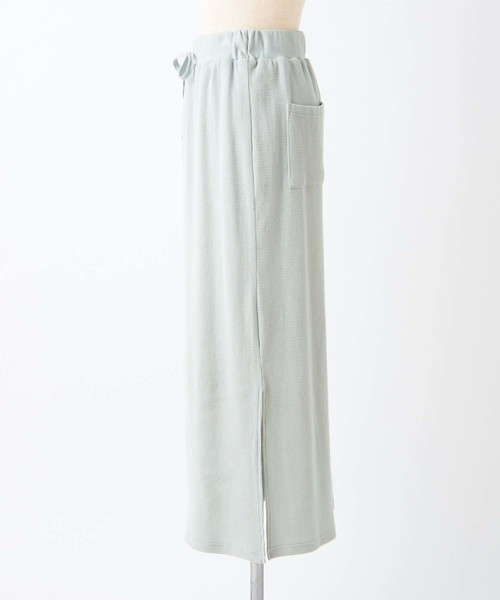 one after another NICE CLAUP（ワンアフターアナザーナイスクラップ）の「サーマルミディスカート（スカート・レディース・アイボリー/ベージュ/ミント/コーラルピンク・FREE）」の7枚目の写真