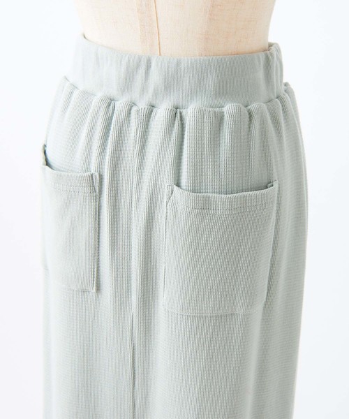 one after another NICE CLAUP（ワンアフターアナザーナイスクラップ）の「サーマルミディスカート（スカート・レディース・アイボリー/ベージュ/ミント/コーラルピンク・FREE）」の5枚目の写真