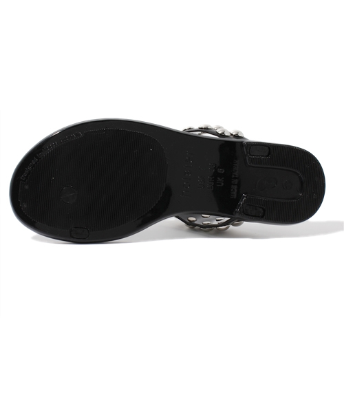 holster（ホルスター）の「【holster】holster スタッズ（サンダル・レディース・ブラック/ゴールド・24.5cm/23.5cm）」の4枚目の写真