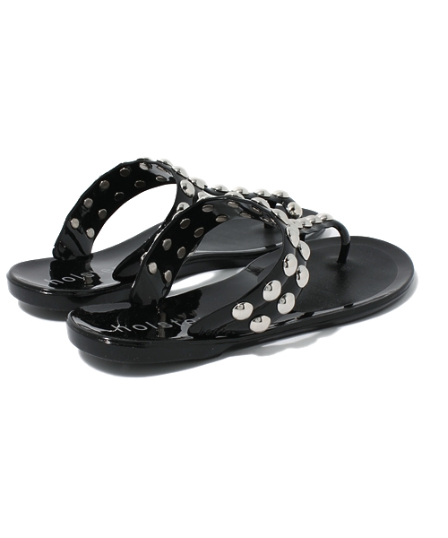 holster（ホルスター）の「【holster】holster スタッズ（サンダル・レディース・ブラック/ゴールド・24.5cm/23.5cm）」の5枚目の写真