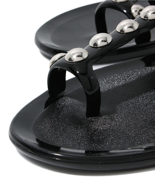 holster（ホルスター）の「【holster】holster スタッズ（サンダル・レディース・ブラック/ゴールド・24.5cm/23.5cm）」の7枚目の写真