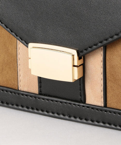 LE VERNIS(ル・ベルニ)の「Le Vernis スクエアファニー バッグ / ルベルニ(ショルダーバッグ・レディース・ワインレッド/ブラック・FREE)」の5枚目の写真